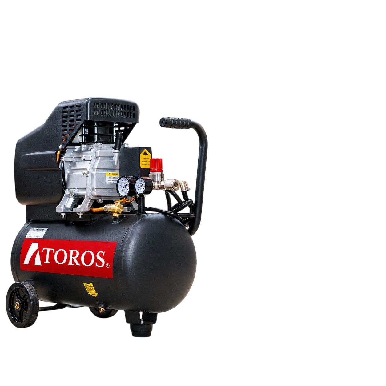 COMPRESOR 24L HORIZONTAL ACEITE 2.5HP 110V/60HZ ATOROS COM25024 ATOROS