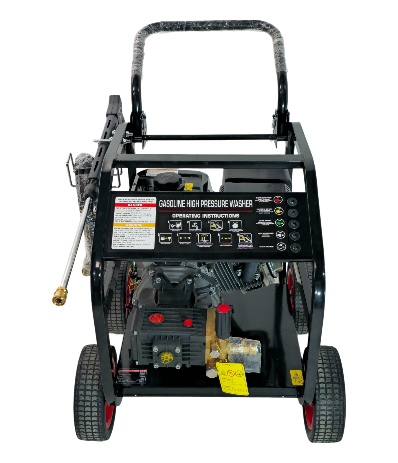 HIDROLAVORA GASOLINA ARRAN-ELECT 15HP BS190F 3700PSI USO INDUST HID250AR15 ATOROS ATOROS