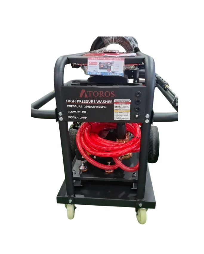 HIDROLAVORA GASOLINA ARRAN-ELECT 27HP 5000PSI USO INDUST ATOROS ATOROS
