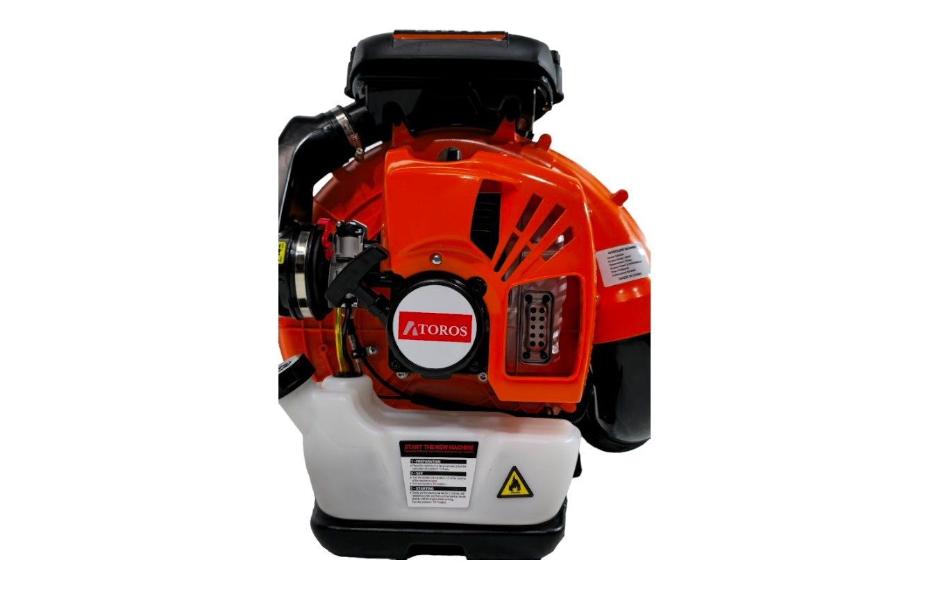 SOPLADORA 75.6CC ATOROS TIPO MOCHILA GASOLINA 2T SMO8875 ATOROS