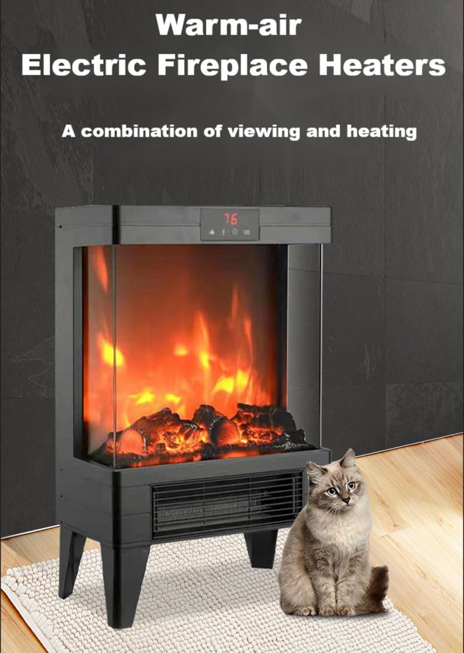 CHIMENEA ELECTRICA 3D DIGITAL CON CONTROL GM FP203R-T3 GM
