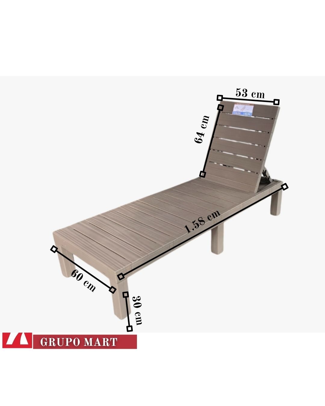 CAMA PARA TOMAR EL SOL PLASTICO SOL-PL14