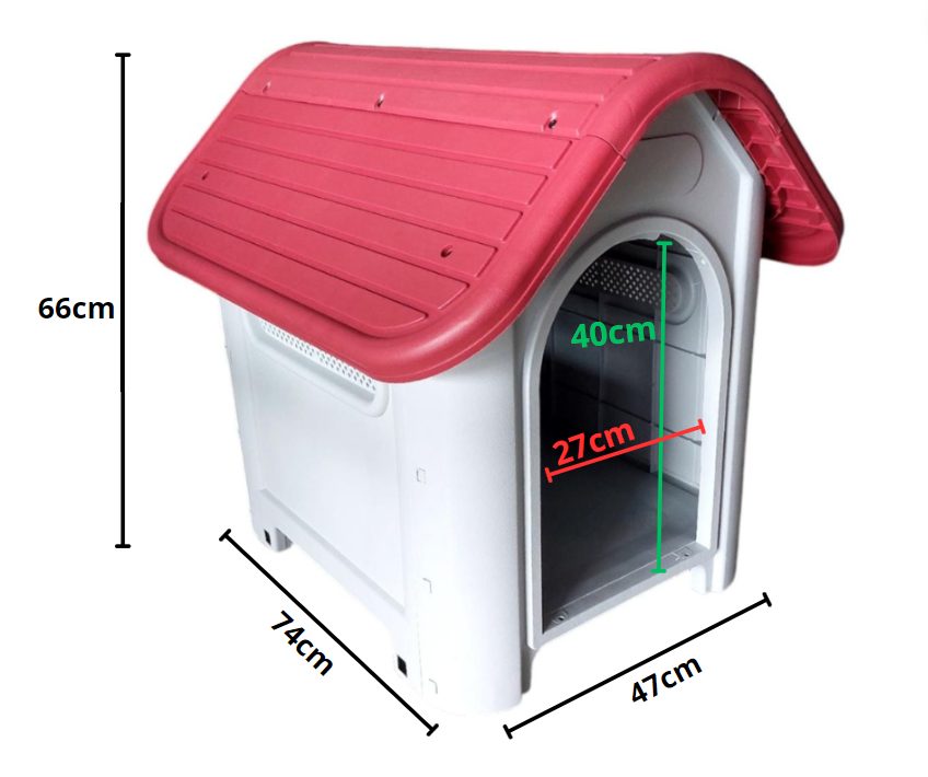 CASA PERRO 26" PEQUEÑA 52.5X18.5X78cm OUTTER XY-CP-23034 OUTTER