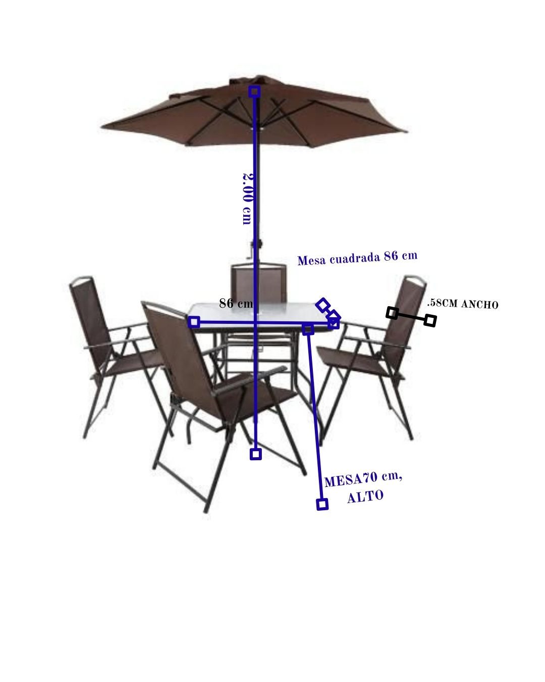 JUEGO DE COMEDOR 7 PIEZAS COM12309