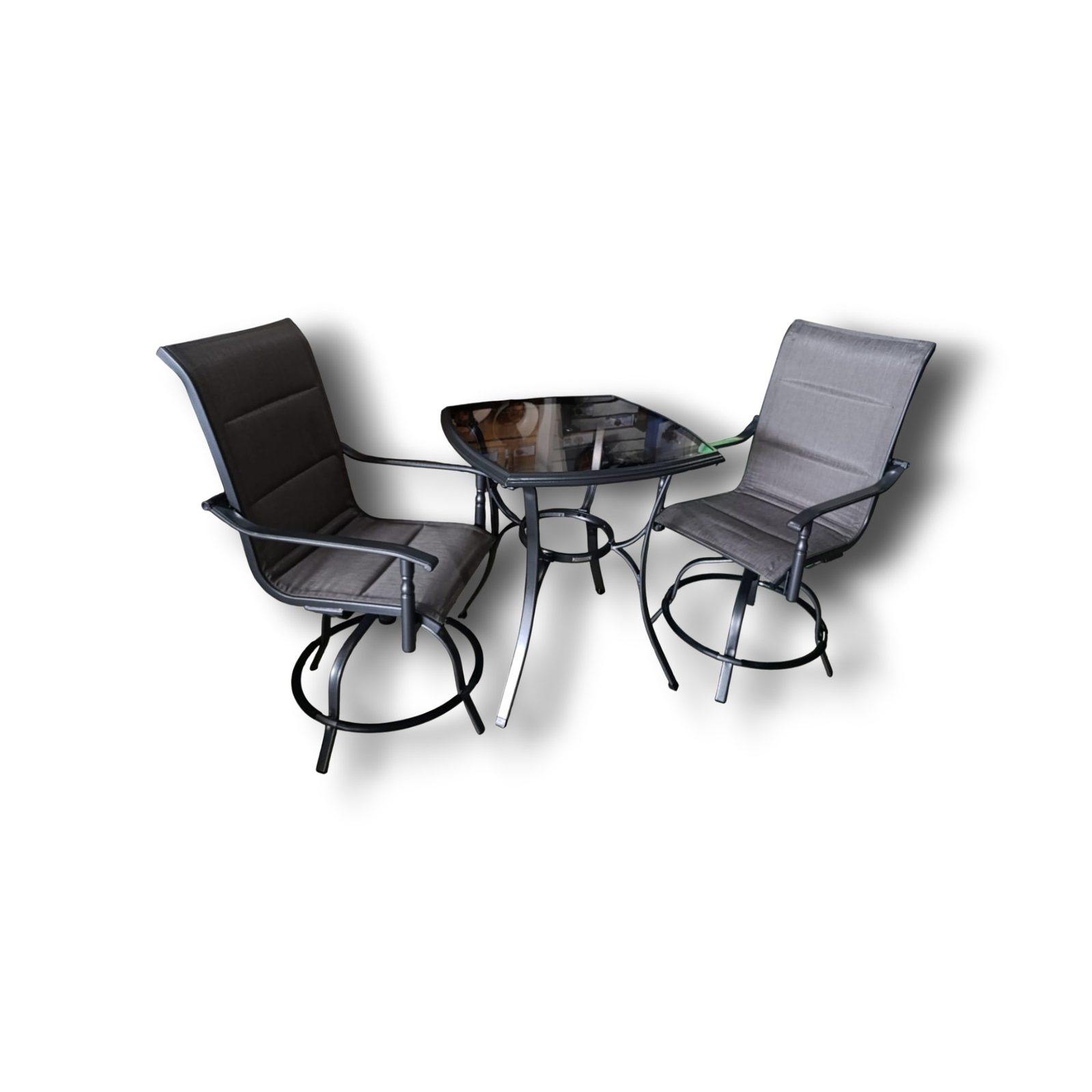 JUEGO DE COMEDOR CON SILLAS GIRATORIAS TAL1022