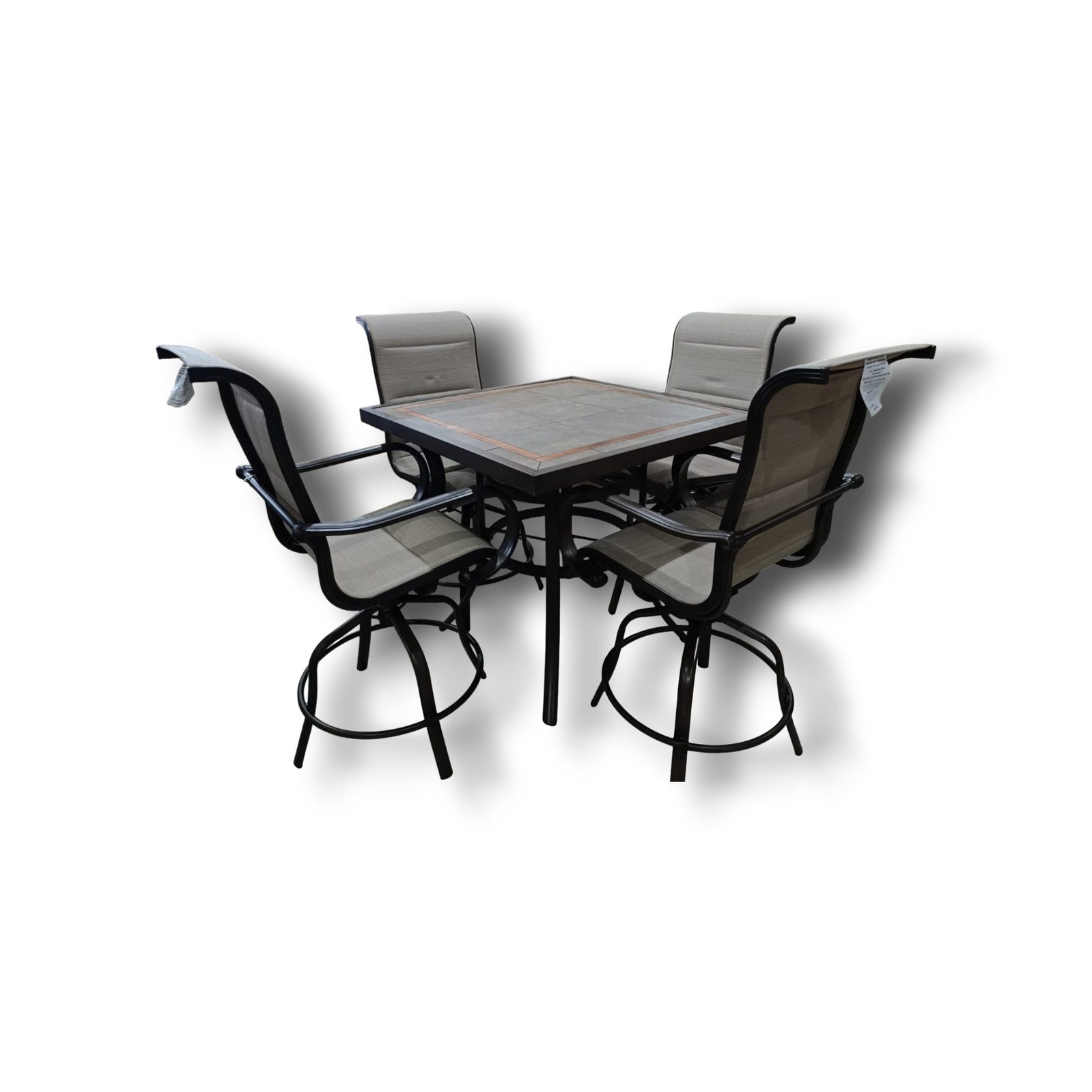JUEGO DE COMEDOR CON SILLAS GIRATORIAS TAL1344