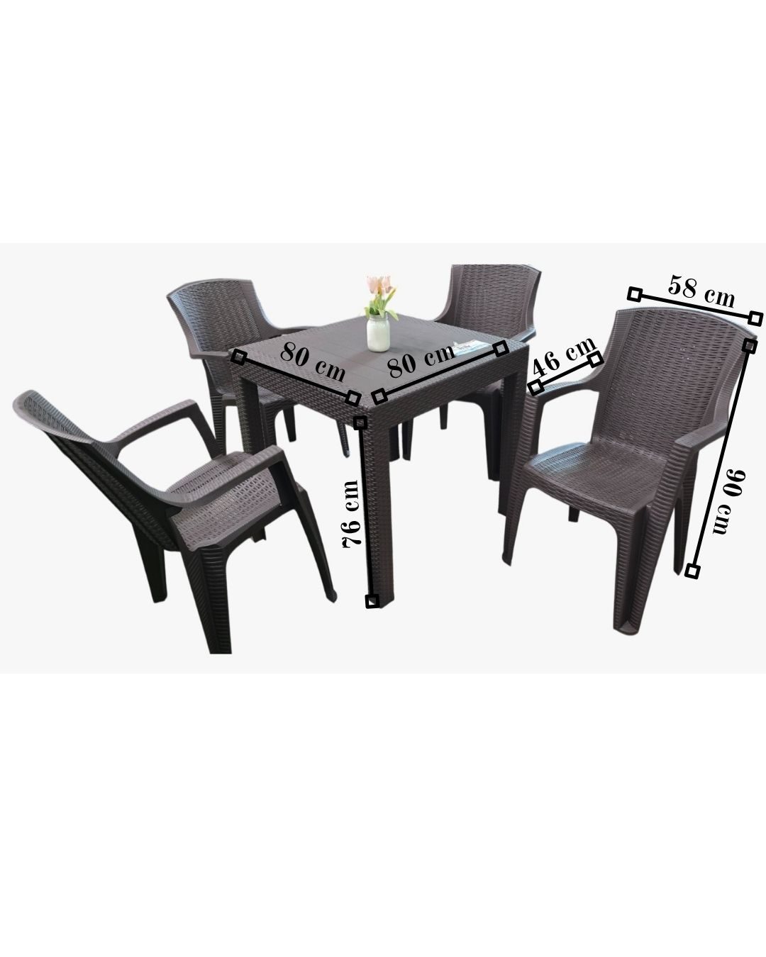 JUEGO DE COMEDOR PLASTICO COM-PLAS42