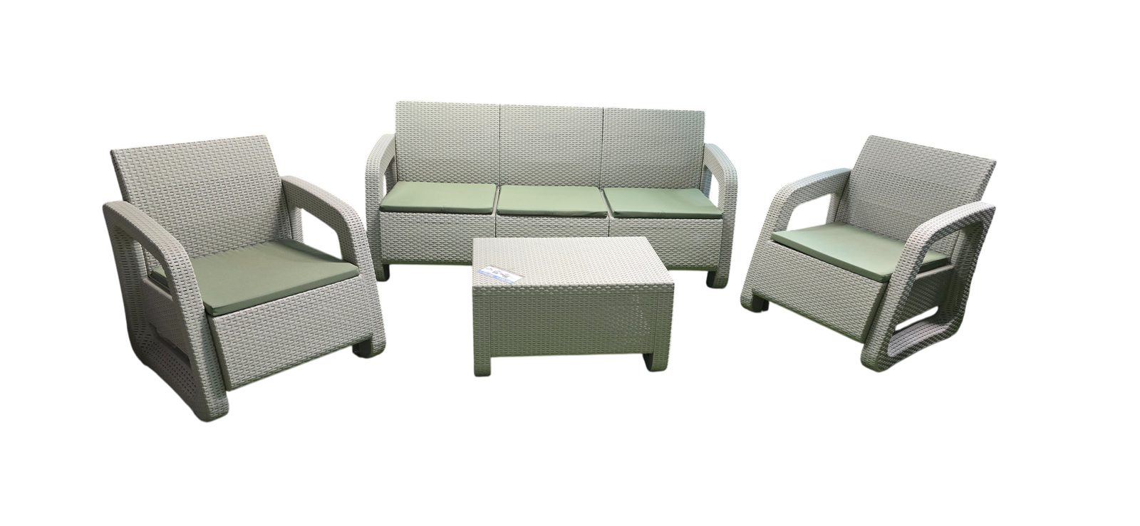 JUEGO DE TERRAZA 5 PLAZAS PLASTICO PLA12301-05
