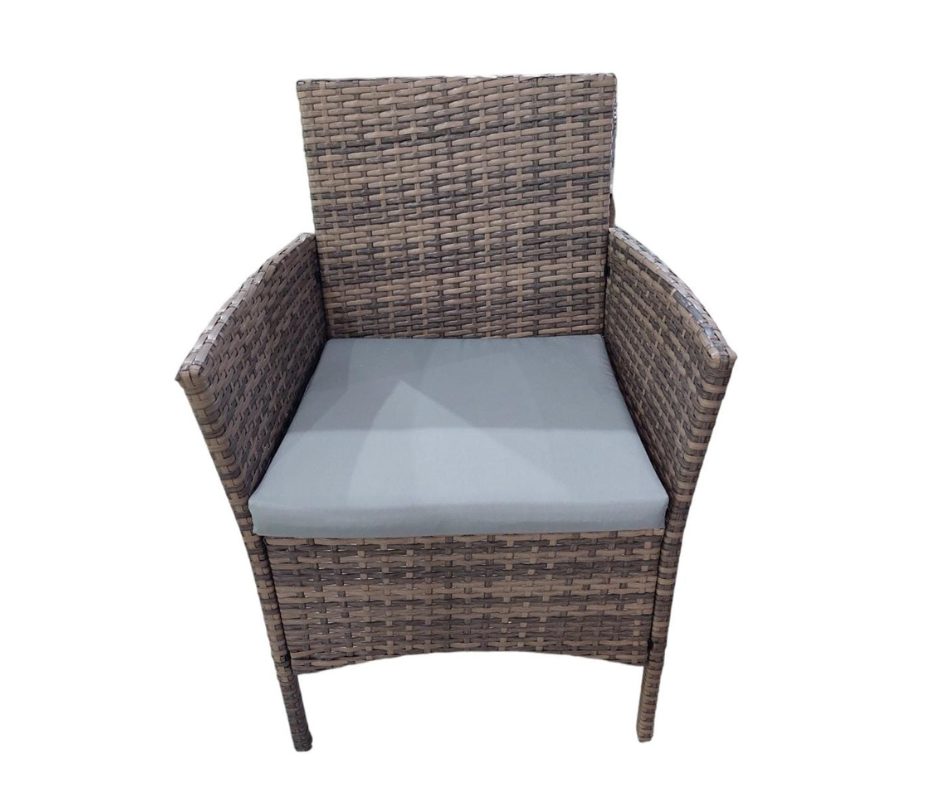 JUEGO TERRAZA 5 PIEZAS DINNING SET, MESA ALTA VIDRIO TEMPLADO, 4 SILLAS, OUTTER COM12306 OUTTER