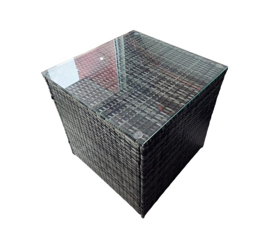 JUEGO TERRAZA 7 PIEZAS, 2 MESAS VIDRIO TEMPERAD, 2 SILLONES, 3 SOFAS, COJIN POLIESTER, RATAN OUTTER TE123803