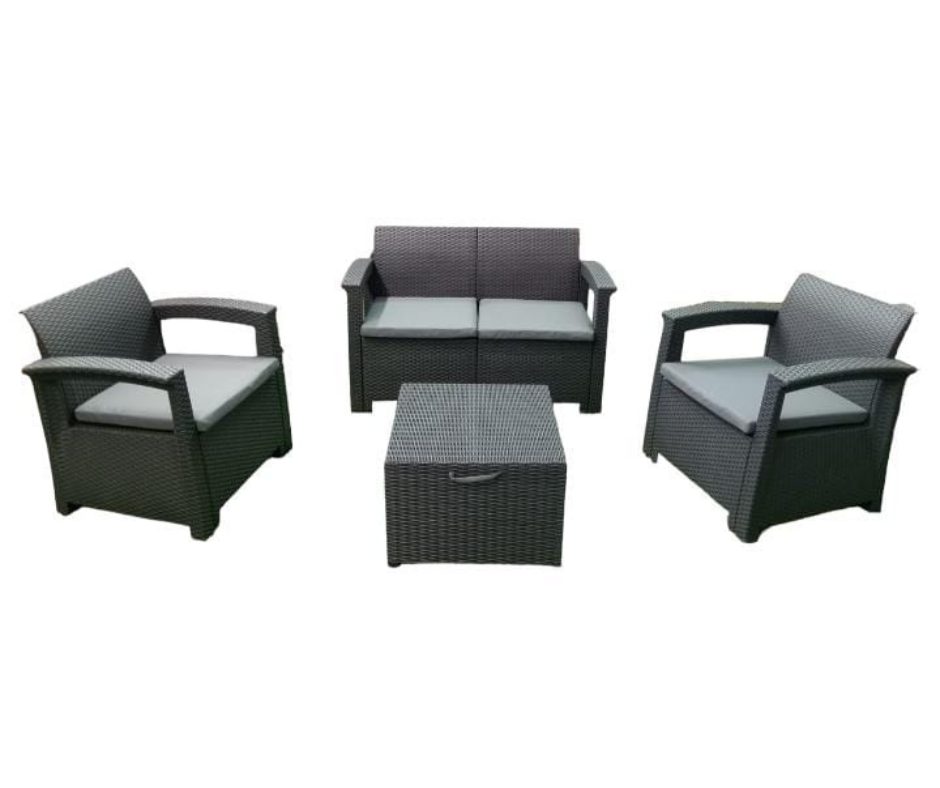JUEGO TERRAZA PLASTICO 4PCS OUTTER HL-4S-18032 OUTTER