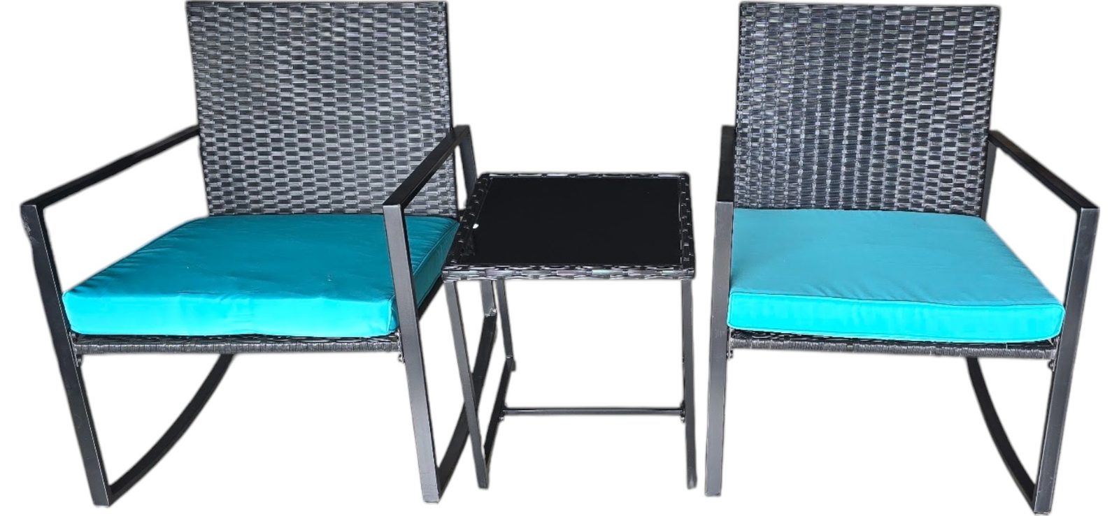 MECEDORA 3 PIEZAS C/SILLAS MECEDORAS OUTTER HL3S23049B OUTTER