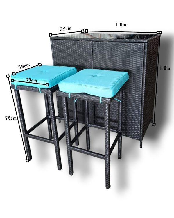 MINI BAR SET DE 3 PIEZAS METALICO MB4469