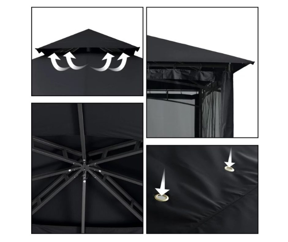 TOLDO GAZEBO PATIO FABRIC OUTTER GA1245