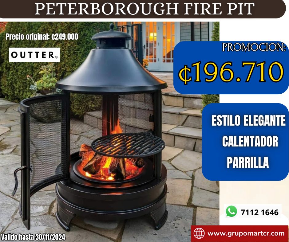 FIRE PIT Y PARRILLA OUTTER PA12301 OUTTER