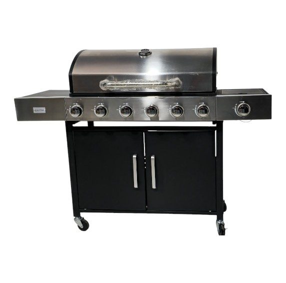 PARRILLA METALICA 7 QUEMADORES DE GAS OUTTER PA126 OUTTER