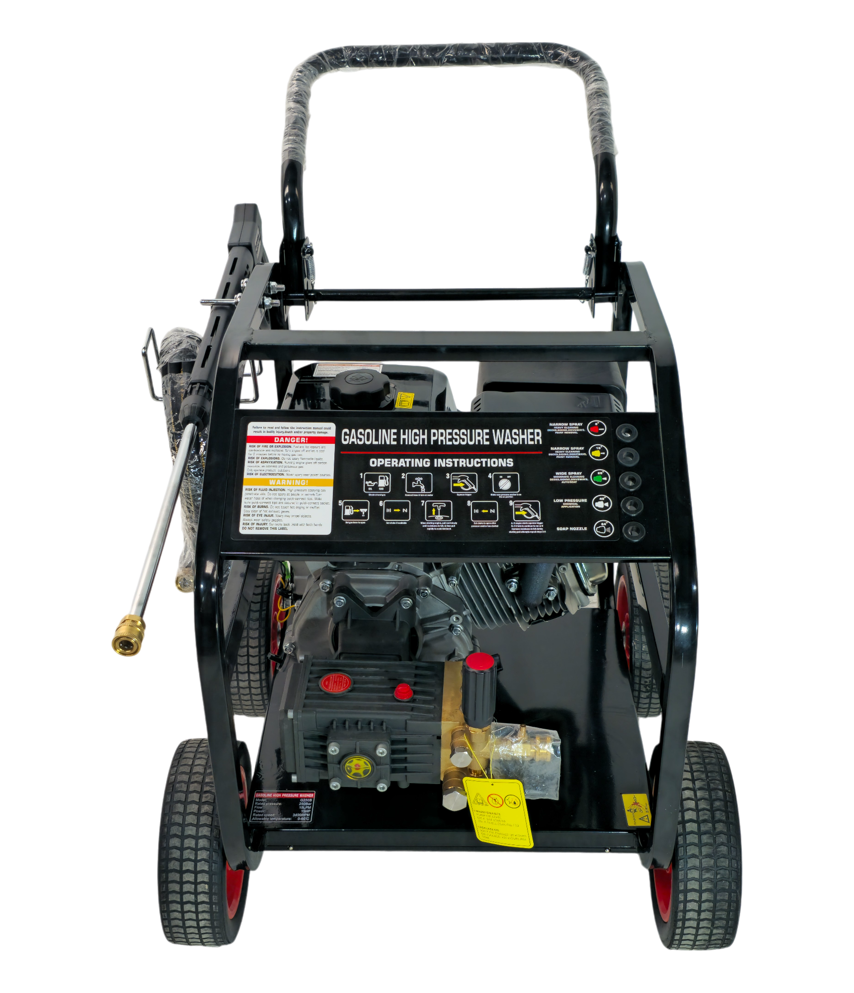 HIDROLAVORA GASOLINA 15HP BS190F (3700 PSI) ATOROS