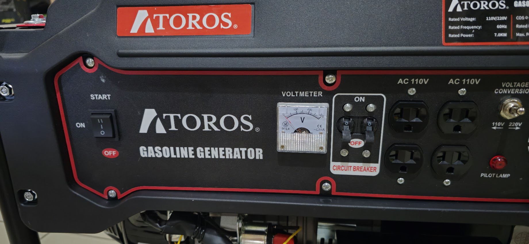 GENERADOR 6000 WATTS GASOLINA  ATOROS GN600020 ATOROS