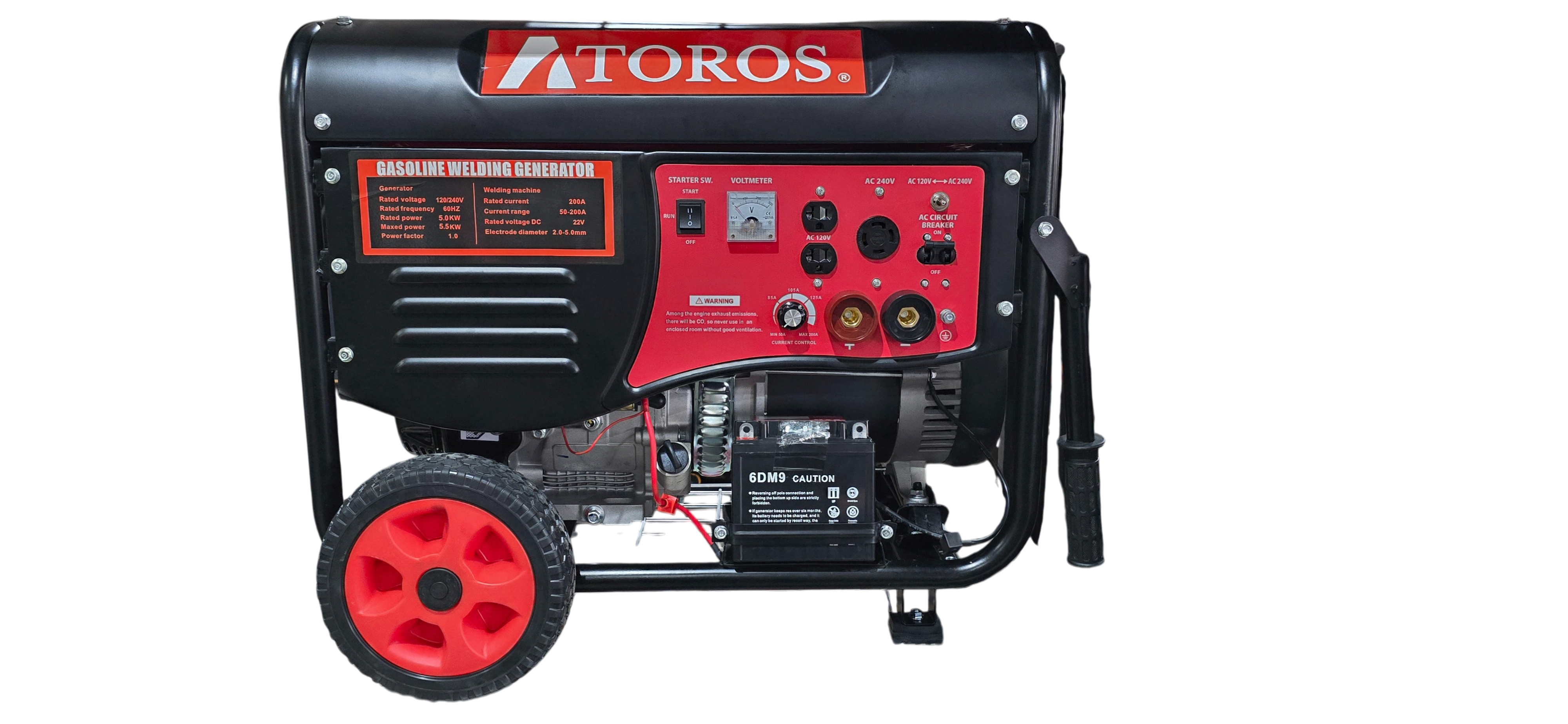 GENERADOR 5500 WATTS  CON SOLDADORA GASOLINA  ATOROS GNWE6500 ATOROS