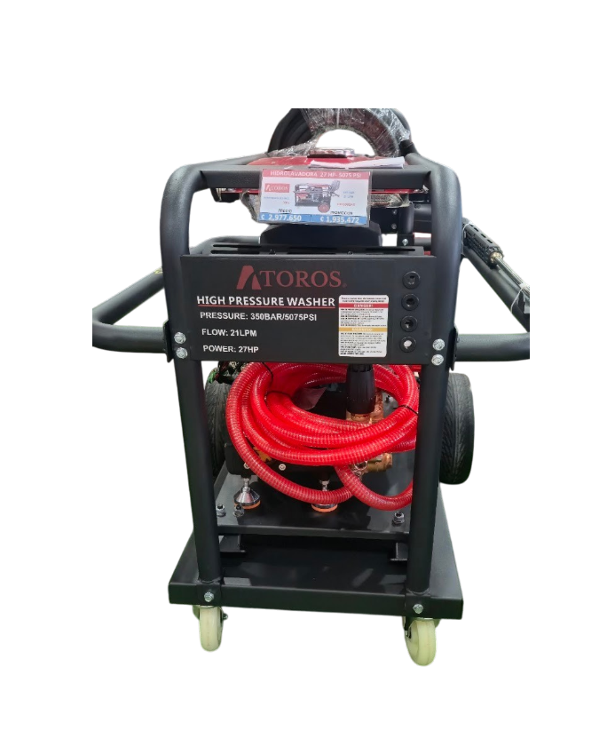 HIDROLAVORA GASOLINA  ARRAN-ELECT 27HP  5000PSI USO INDUST ATOROS ATOROS