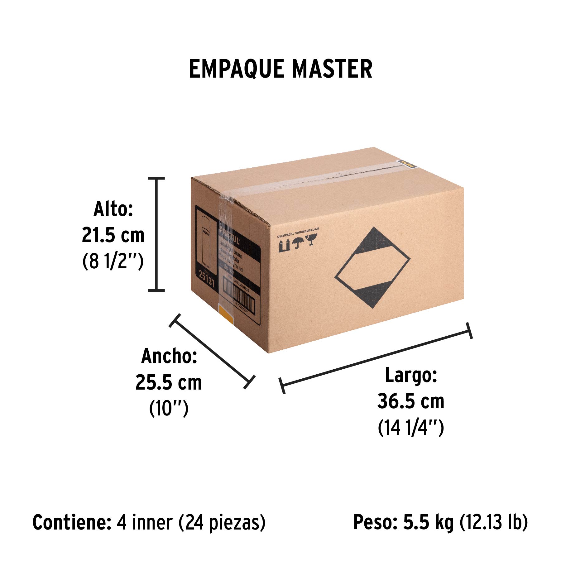 Lata de gas butano para encendedor, 125 g, PRETUL PRETUL