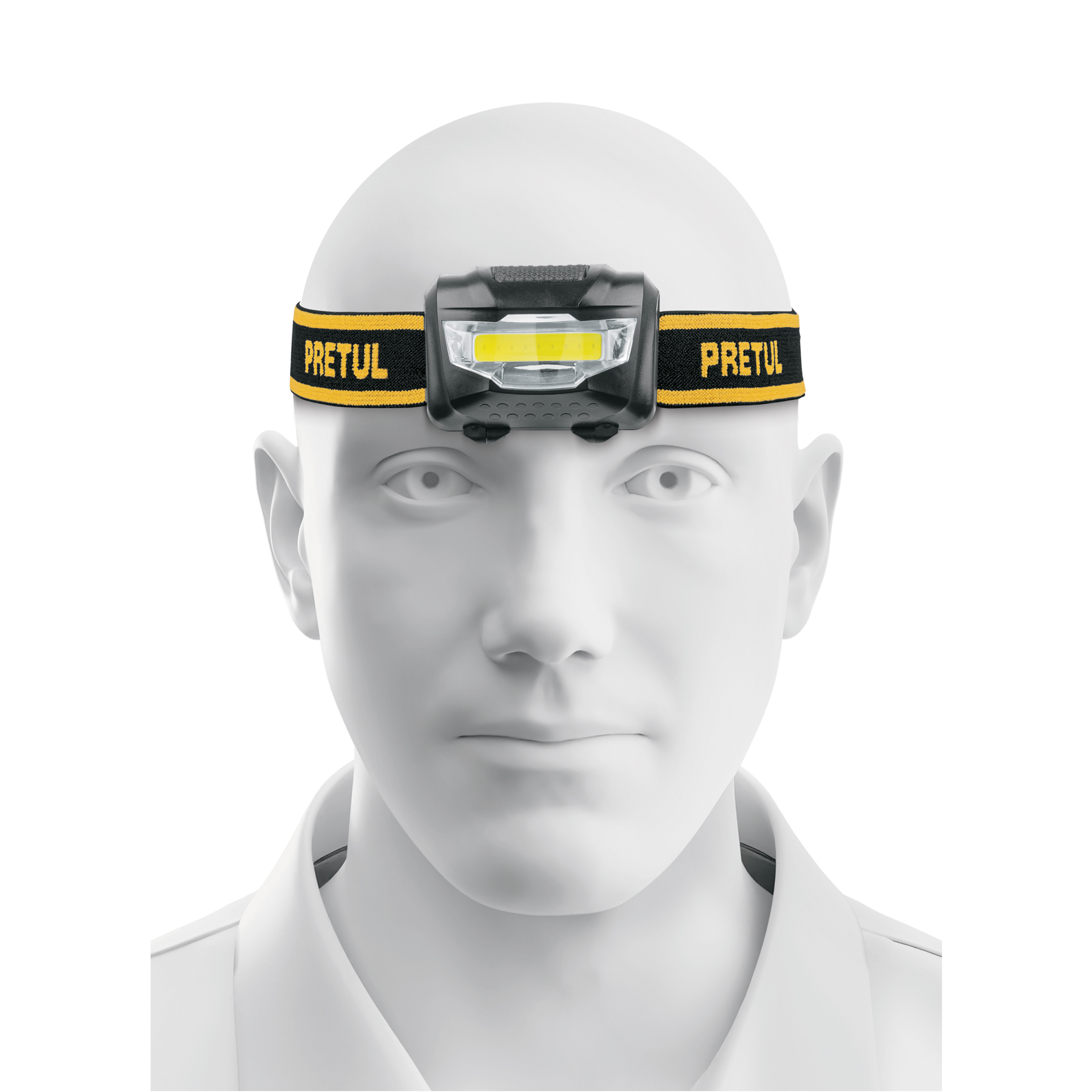Linterna de minero LED 100 lm de 3 pilas AAA, PRETUL PRETUL
