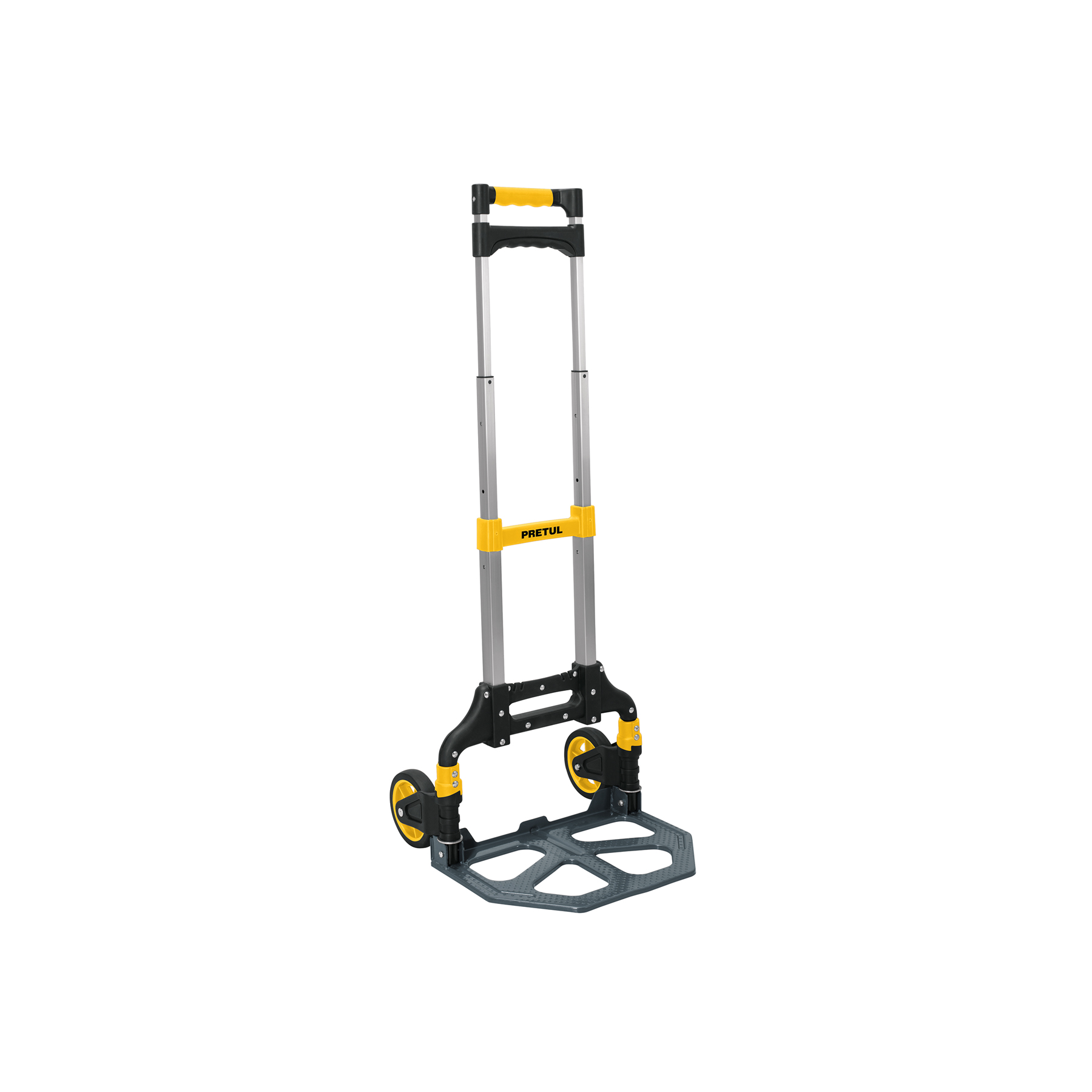 Diablo de carga, plegable de aluminio y base acero, 100 kg PRETUL