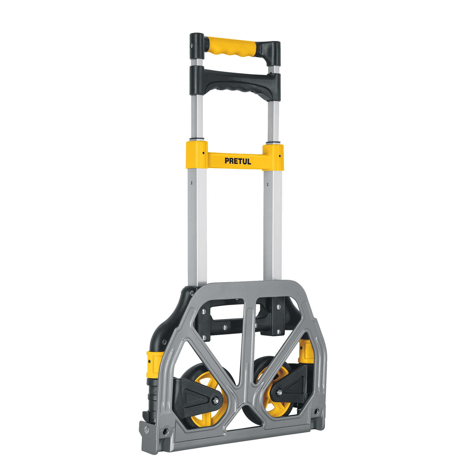 Diablo de carga, plegable de aluminio y base acero, 100 kg PRETUL