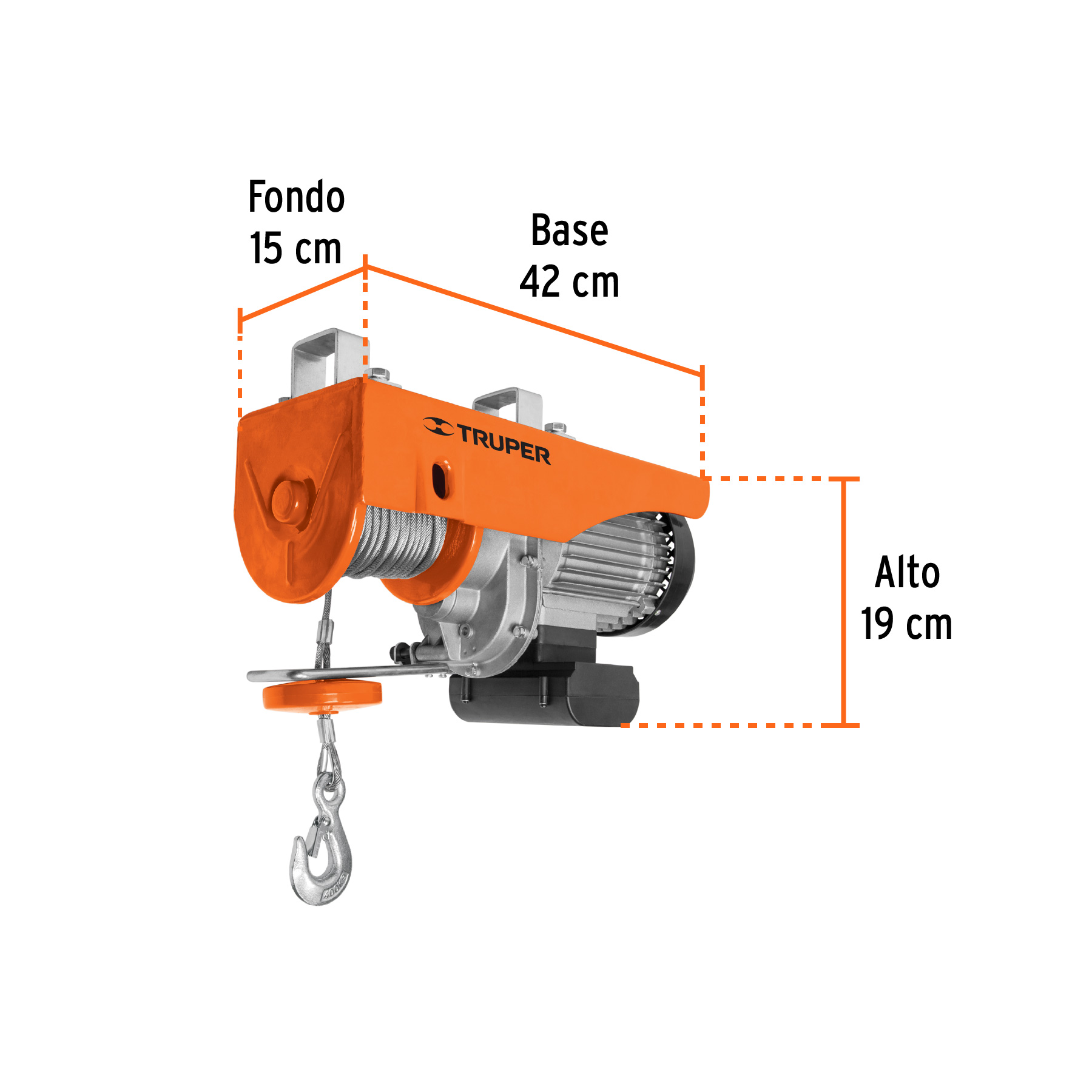 Polipasto eléctrico de 800 kg, TRUPER TRUPER