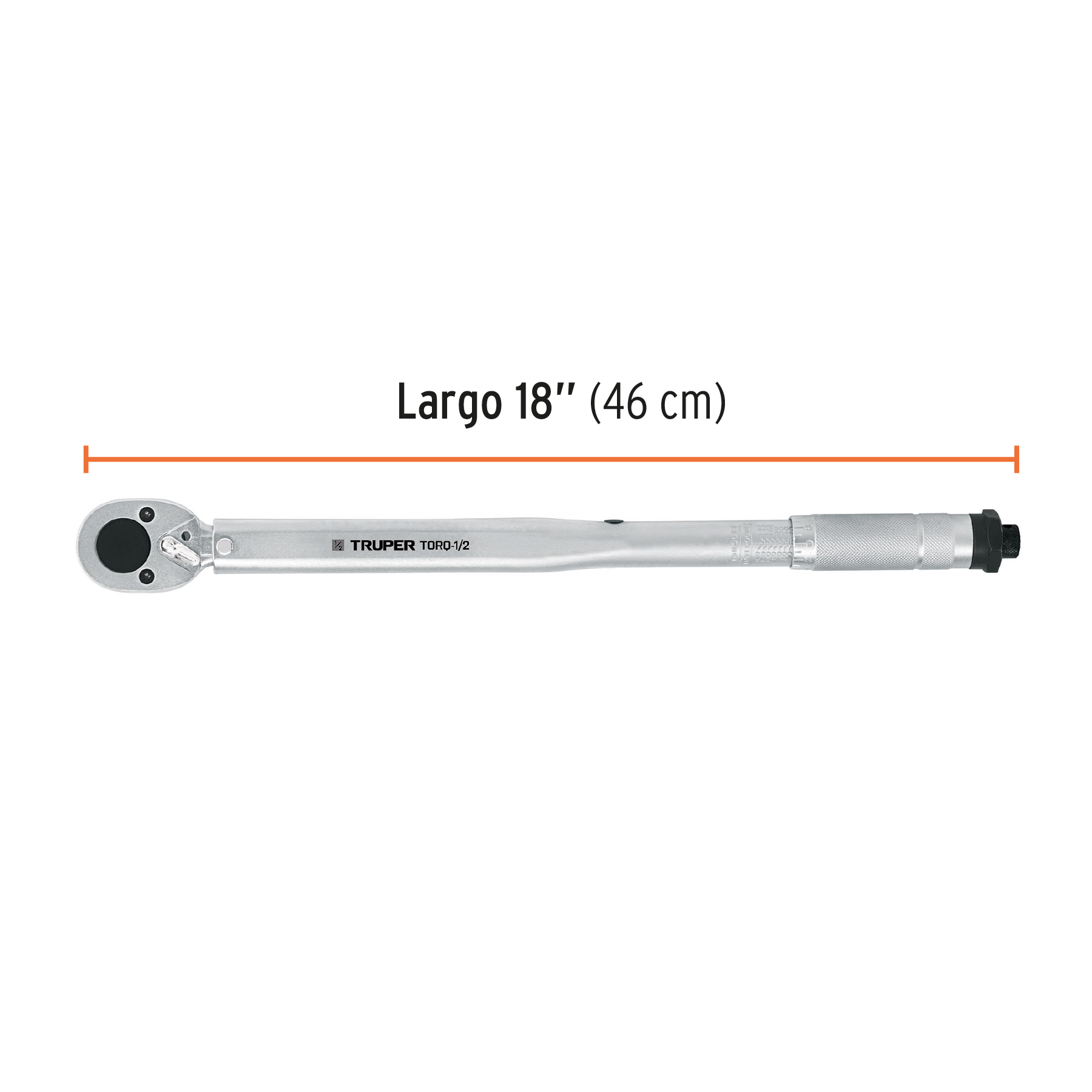 Torquímetro de trueno, dos lecturas, cuadro 1/2", TRUPER TRUPER