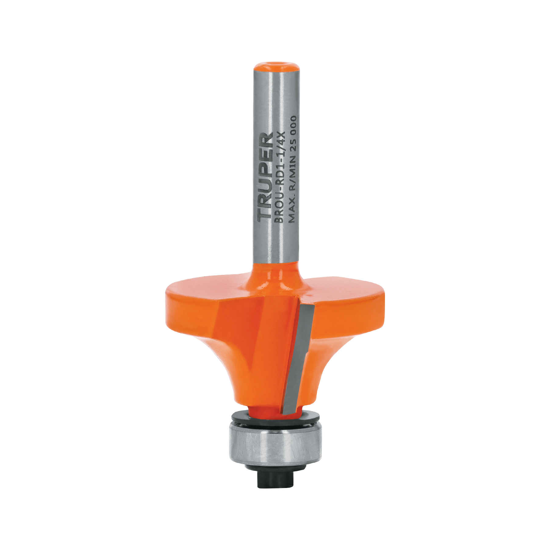 Broca para router, redondeado, 1-1/4" con balero, TRUPER TRUPER