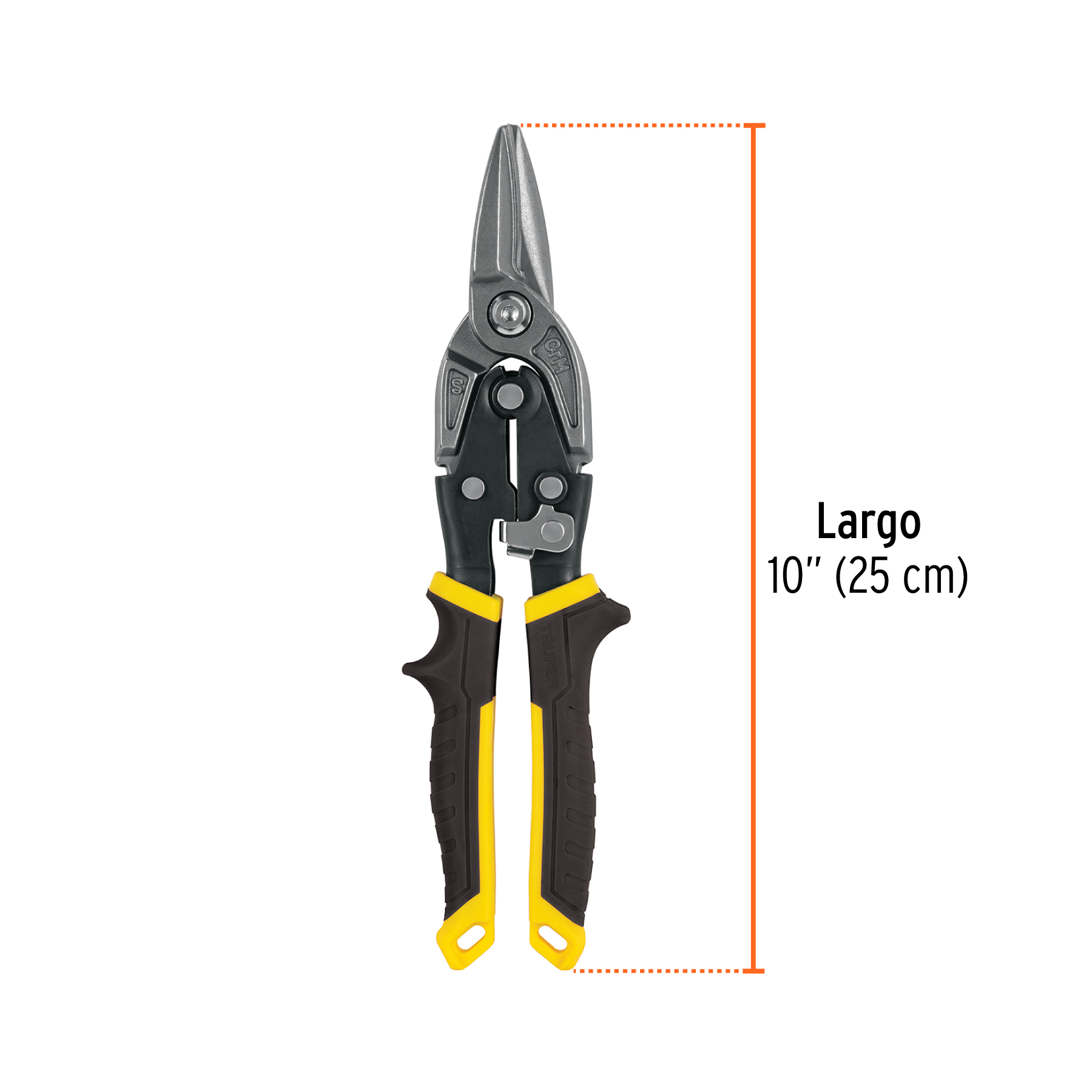 Tijera de aviación 10" corte recto, TRUPER EXPERT TRUPER