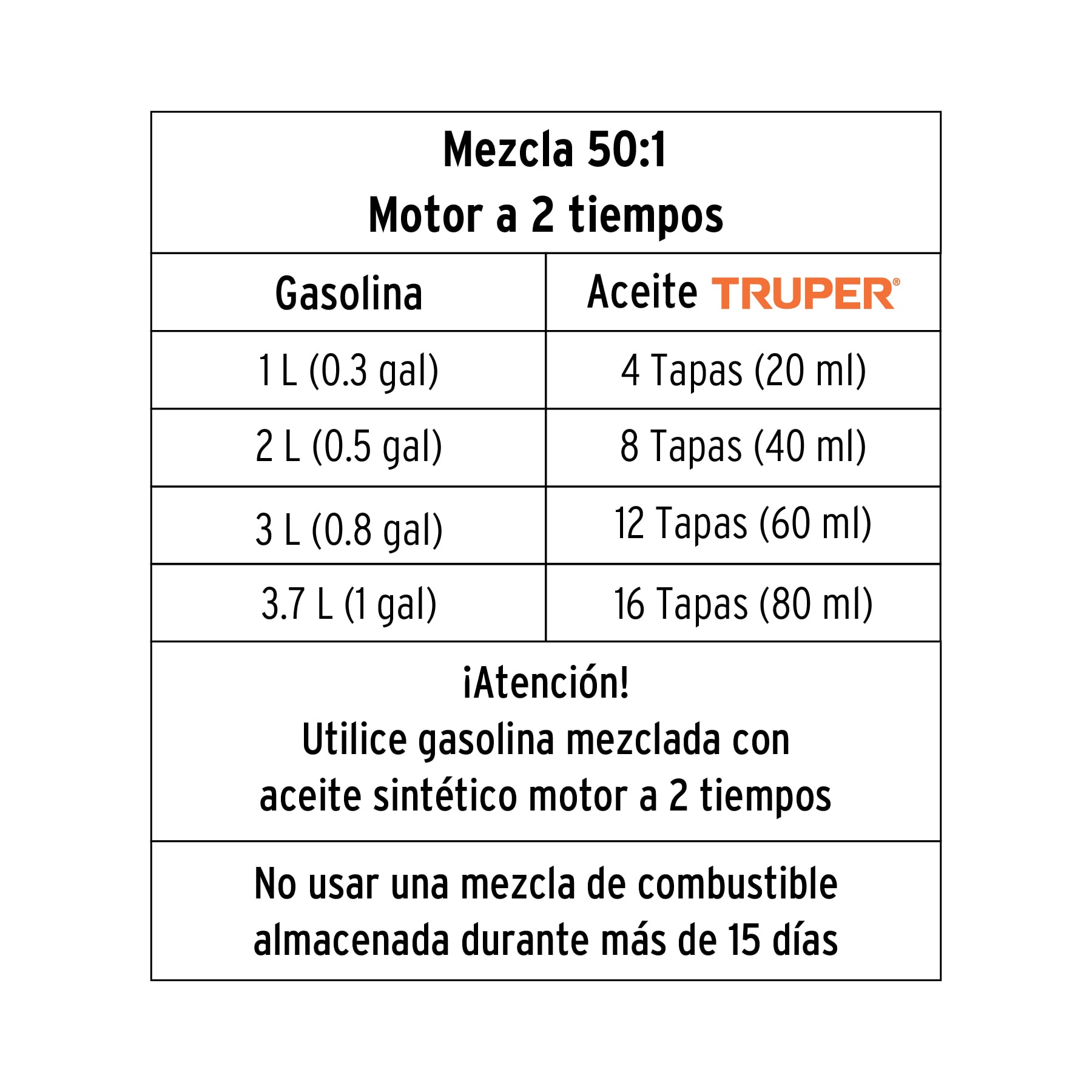Motosierra 45 cc a gasolina con barra de 16", TRUPER TRUPER