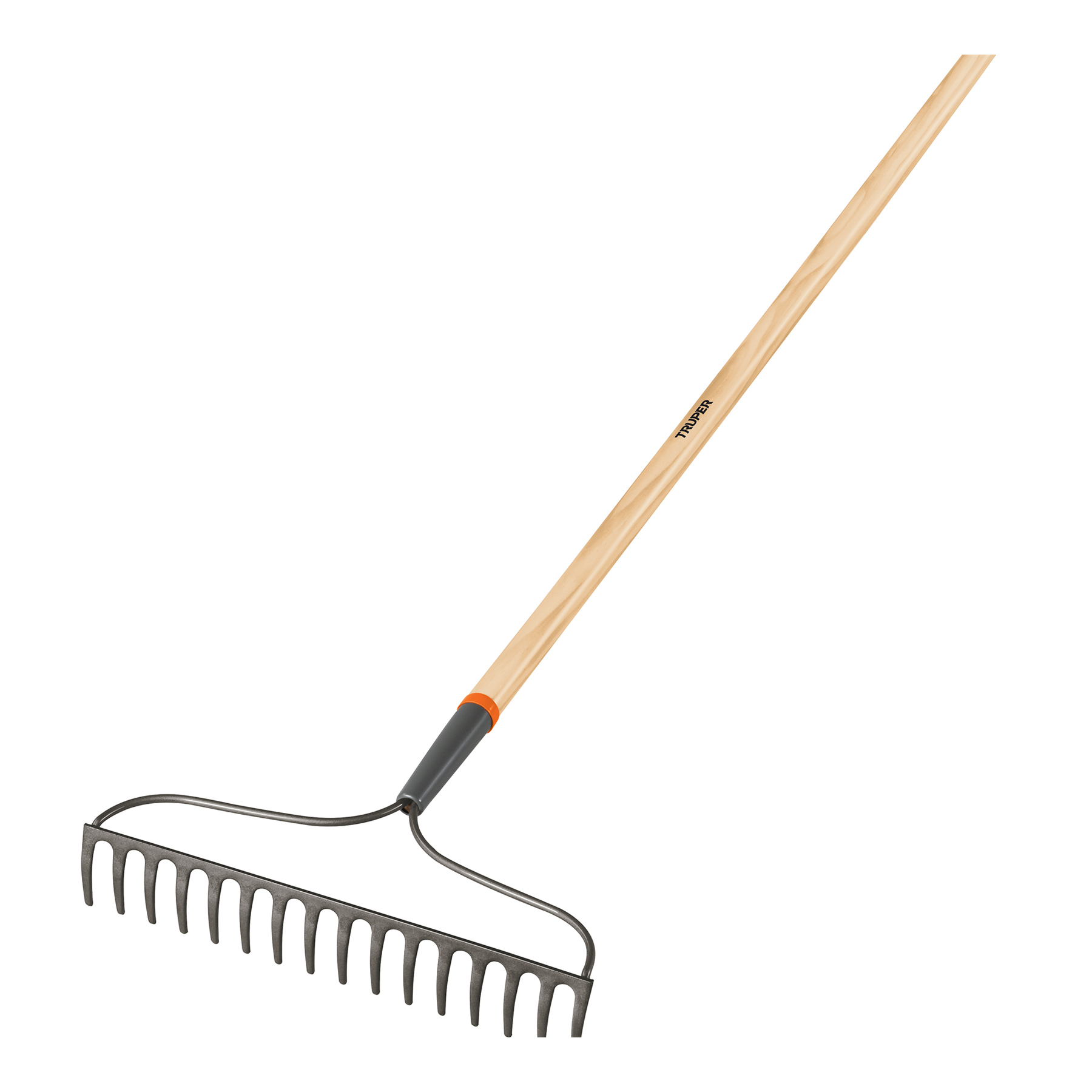 Rastrillo jardinero Classic, 16 dientes, mango 54", TRUPER TRUPER
