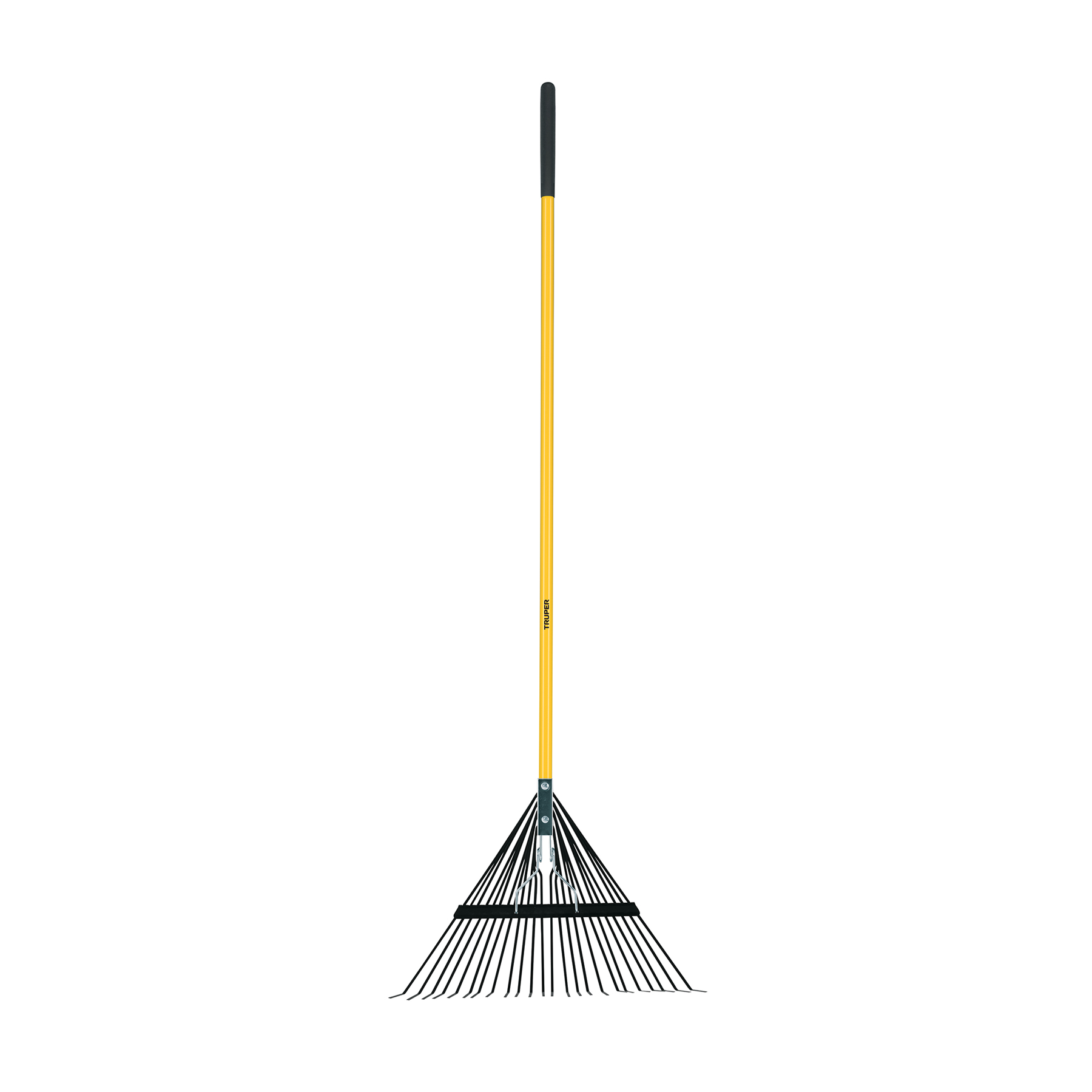 Escoba metálica para jardín, recta, 24 dientes, mango 54" TRUPER