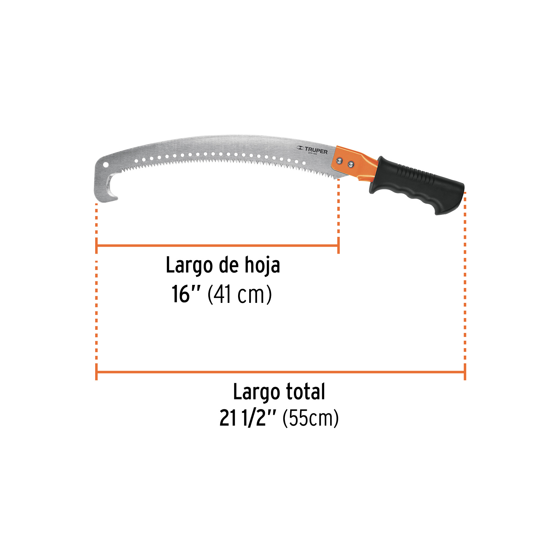 SERRUCHO P/PODAR 16" C/GANCHO STP-16X TRUPER 18176 TRUPER