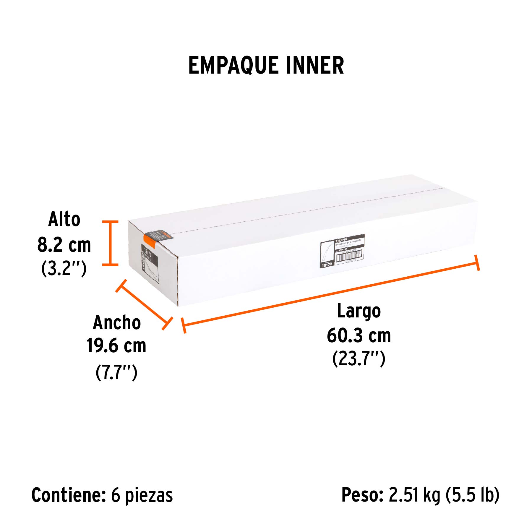 SERRUCHO P/PODAR 16" C/GANCHO STP-16X TRUPER 18176 TRUPER