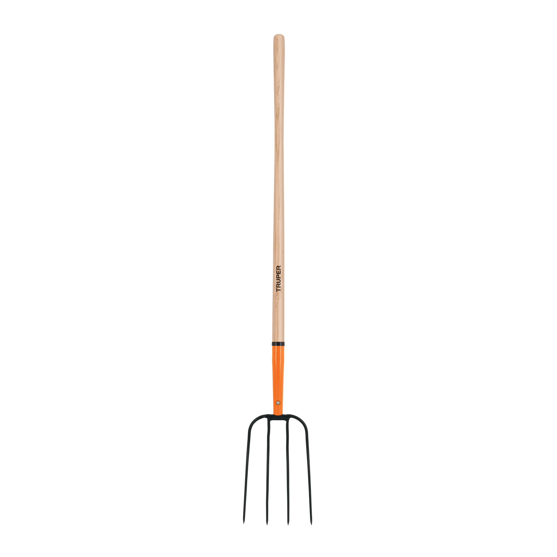 Bieldo para paja, 4 dientes, mango largo 48", TRUPER TRUPER