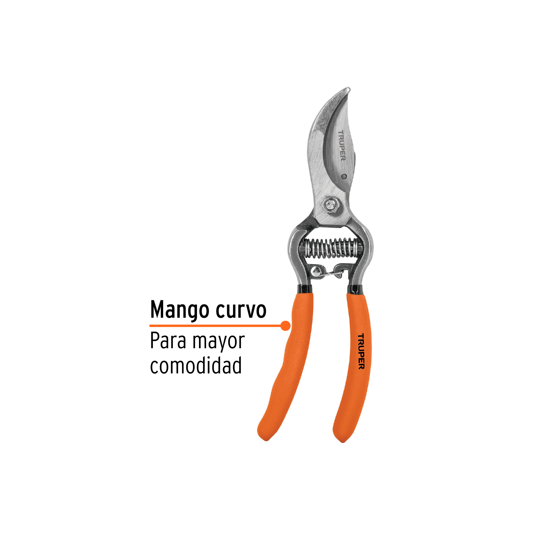 Tijera forjada para poda 8-1/2" para jardinería, TRUPER TRUPER