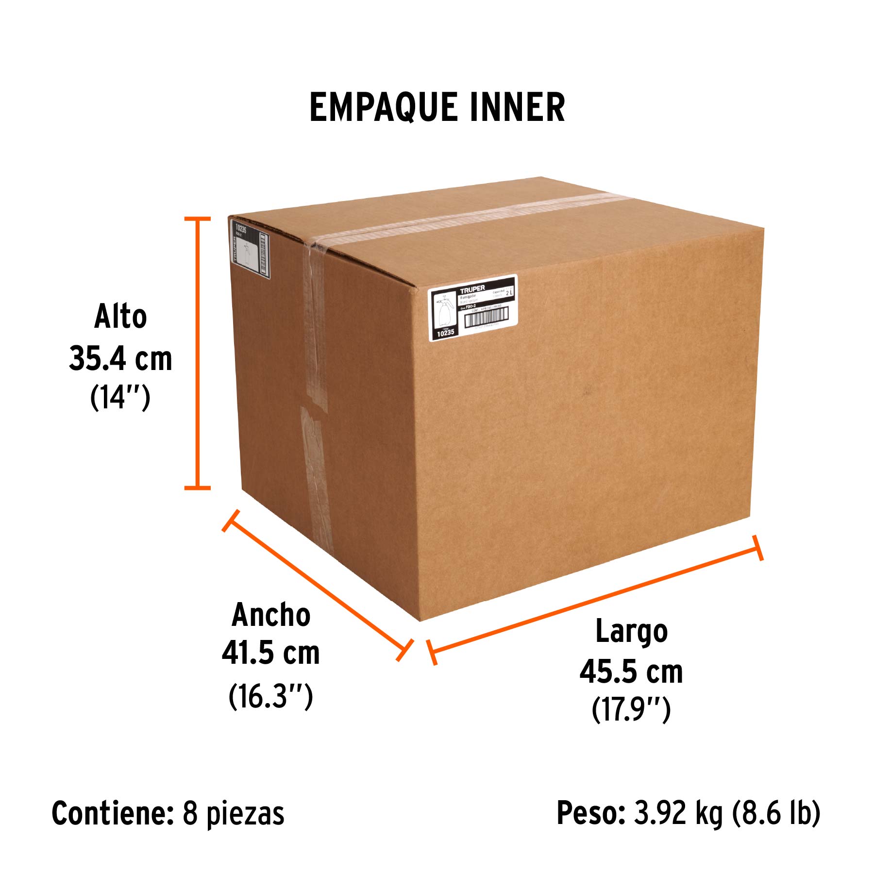 Fumigador de 2 litros doméstico, TRUPER TRUPER