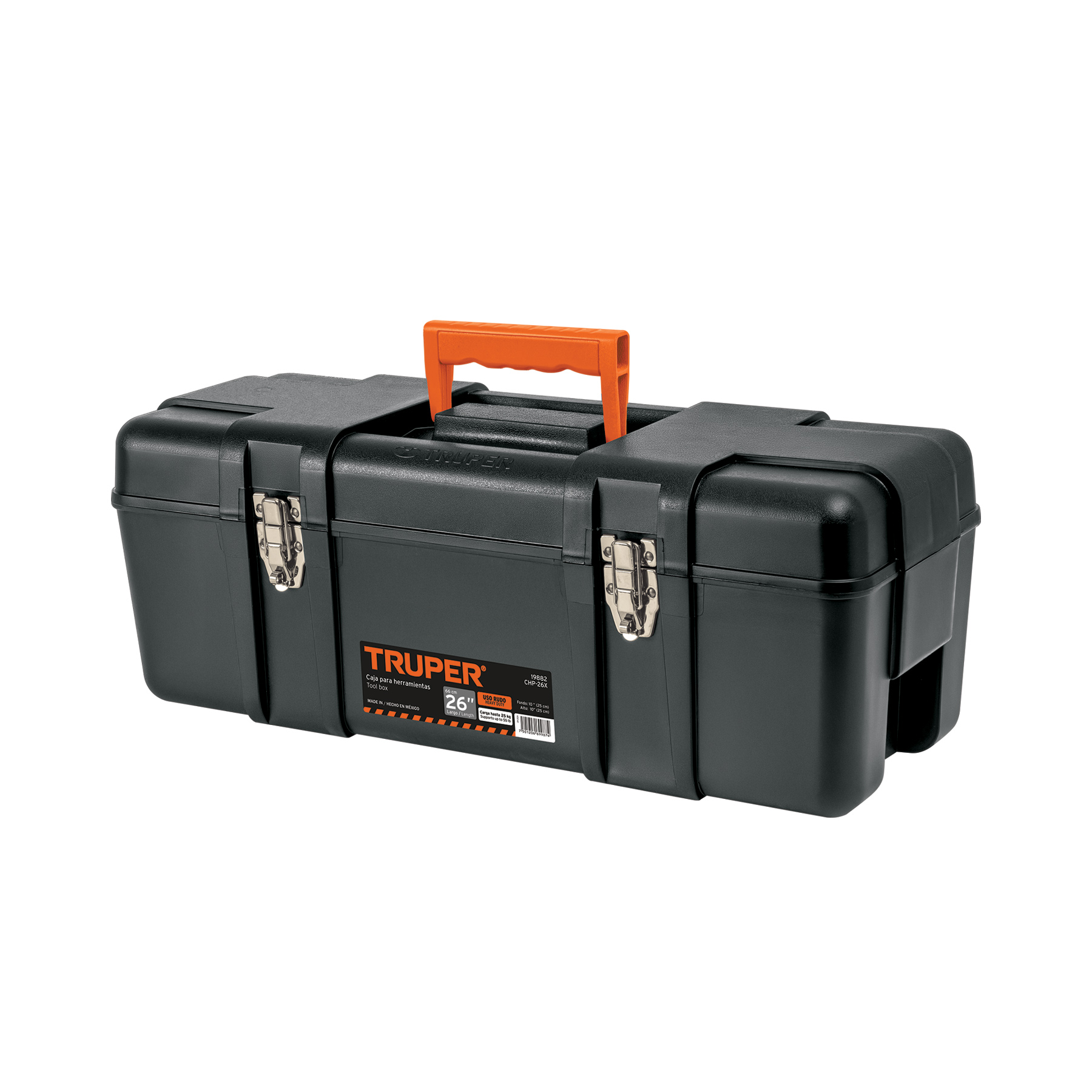 Caja para herramienta 26" industrial con broches metálicos TRUPER