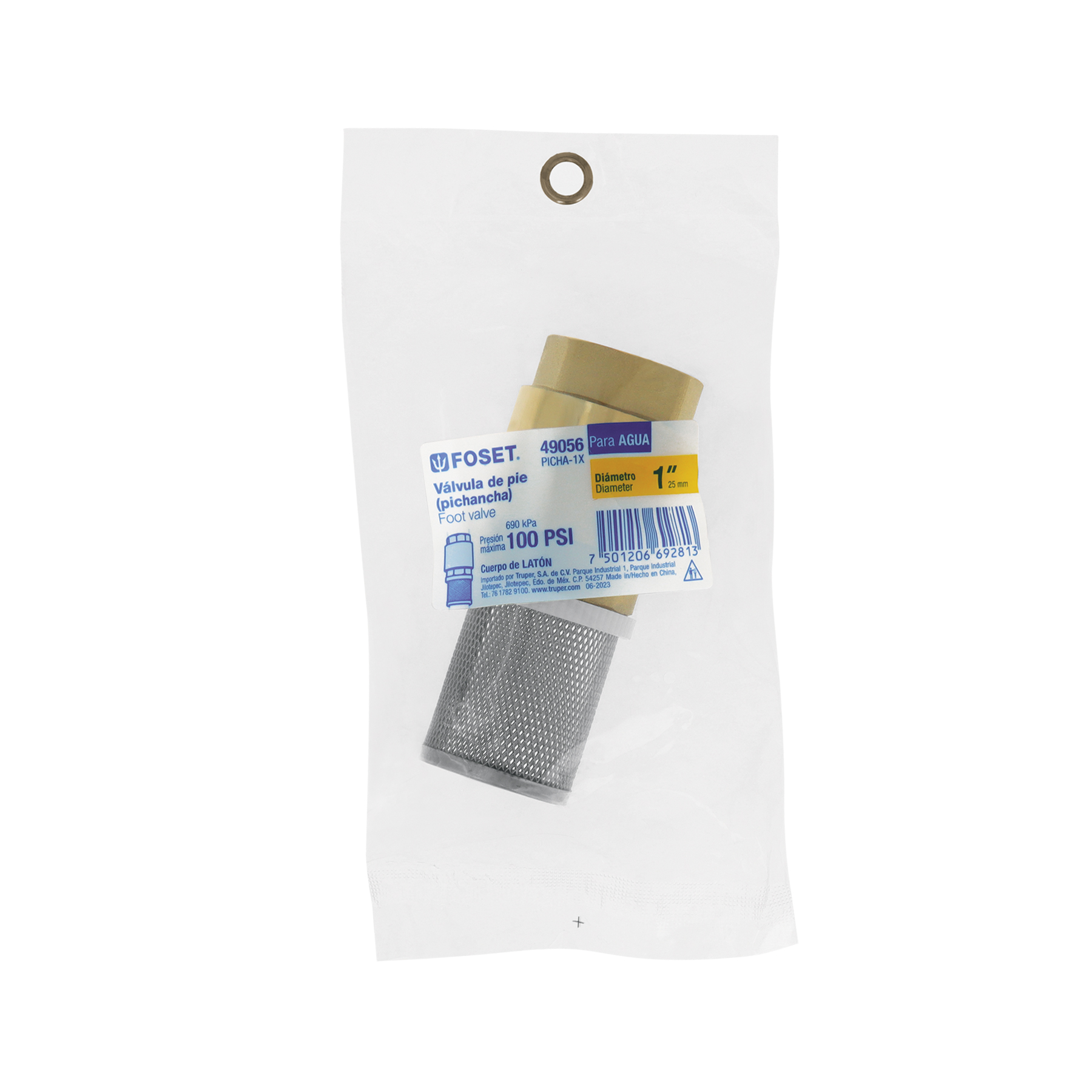 Pichancha con rejilla acero inoxidable 1", FOSET TRUPER
