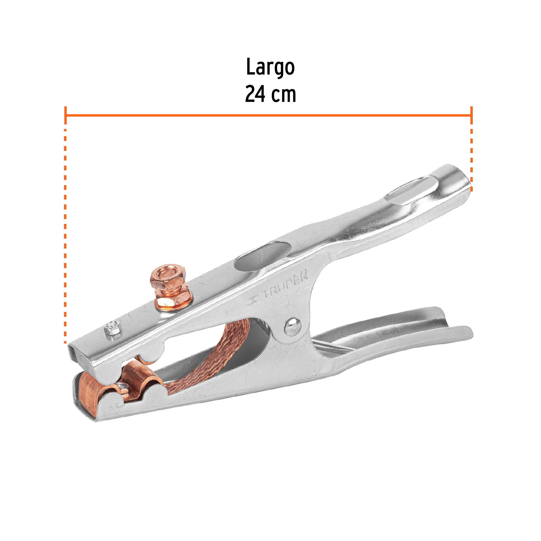Pinza para tierra de 500 A, TRUPER TRUPER