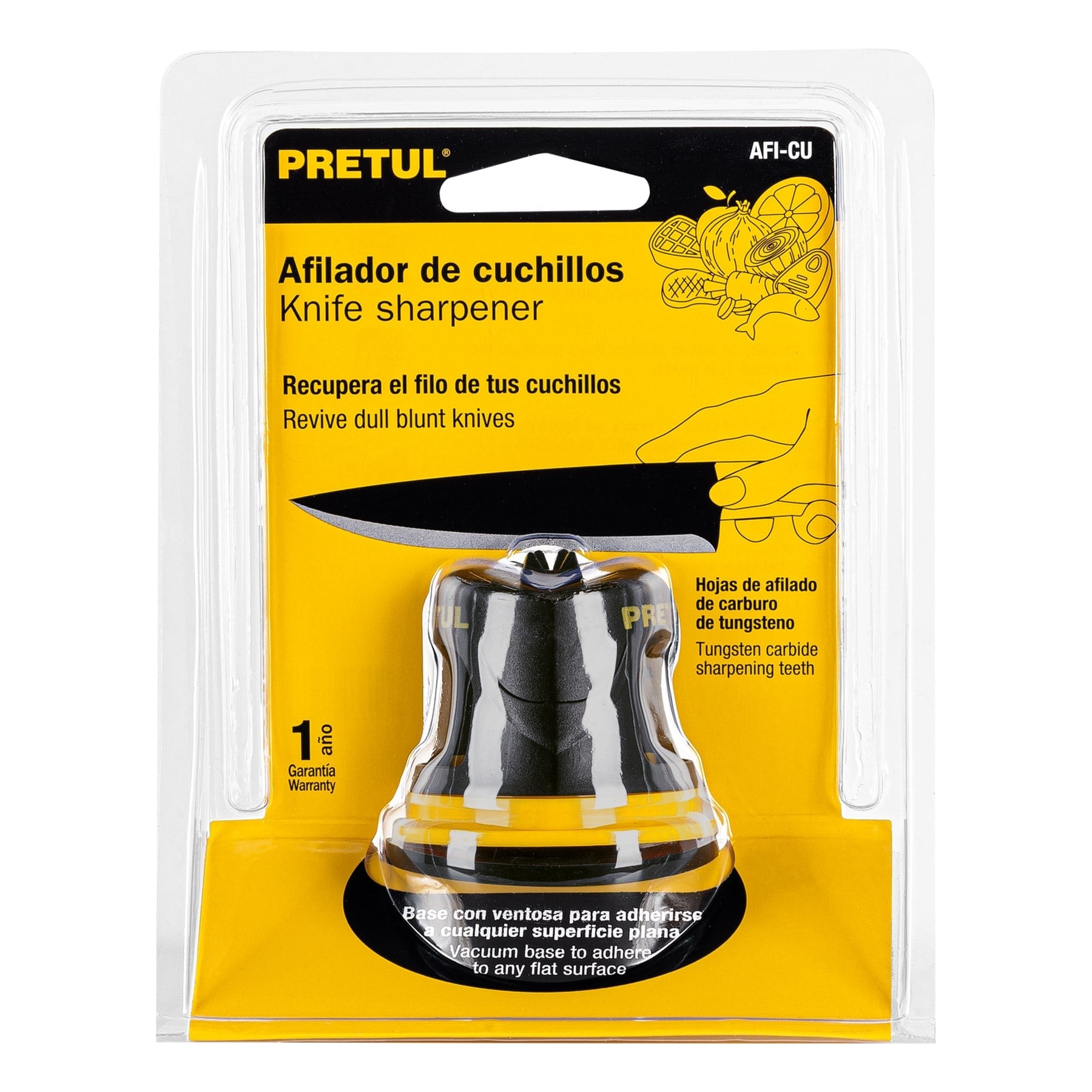 Afilador de cuchillos, cuerpo de ABS, PRETUL PRETUL