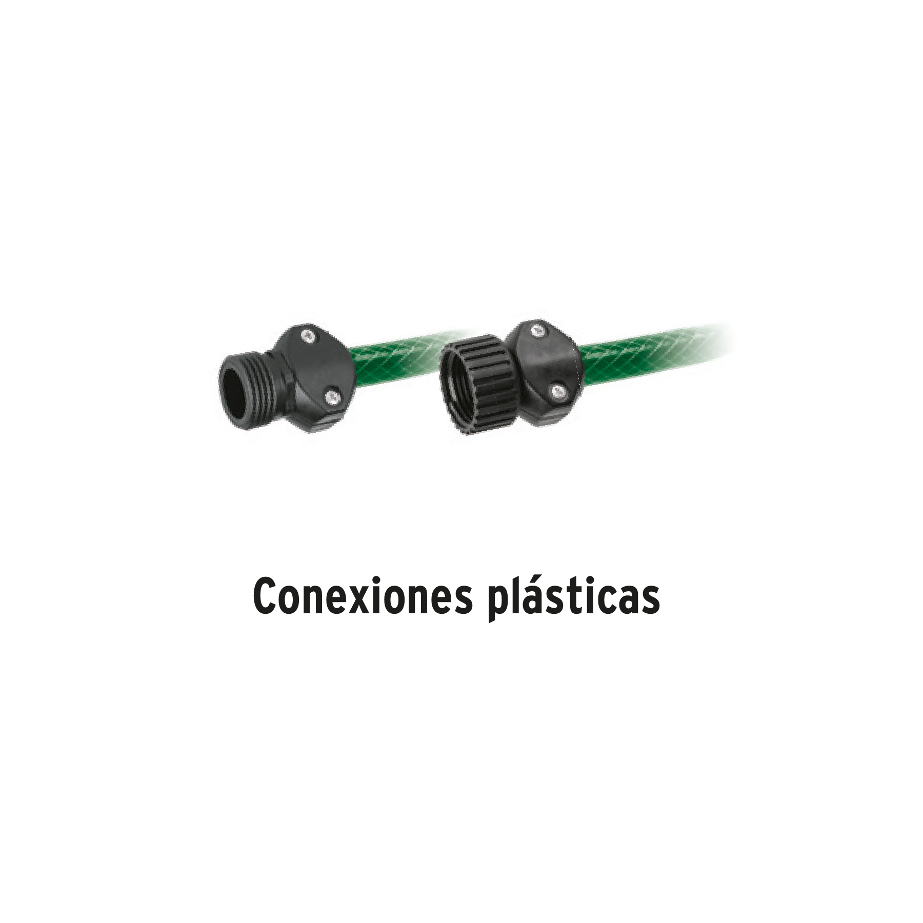 Manguera 1/2" reforzada 3 capas 10m conexiones plást, PRETUL PRETUL