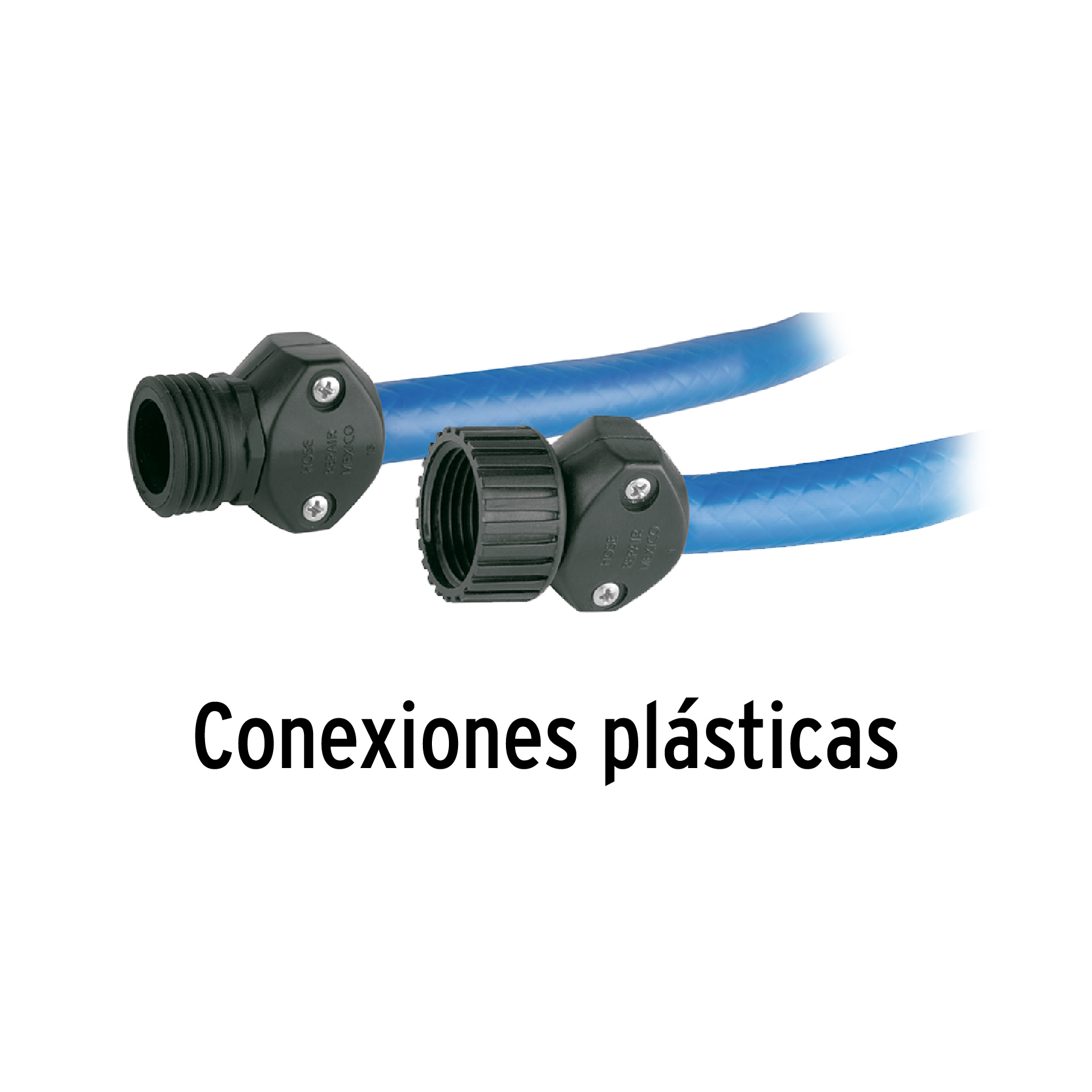 Manguera azul 1/2" 3 capas 10 m conexiones plásticas, PRETUL PRETUL