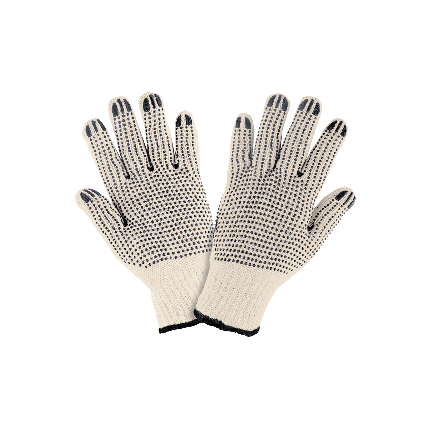 Guantes de algodón con puntos de PVC en palma y dorso,PRETUL PRETUL