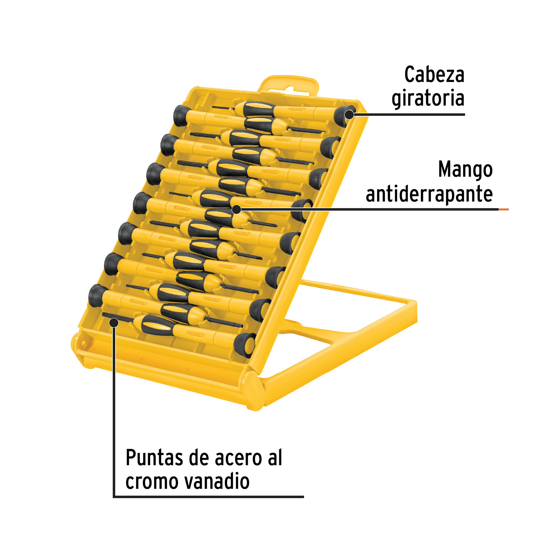 Juego con 15 desarmadores de precisión, PRETUL PRETUL