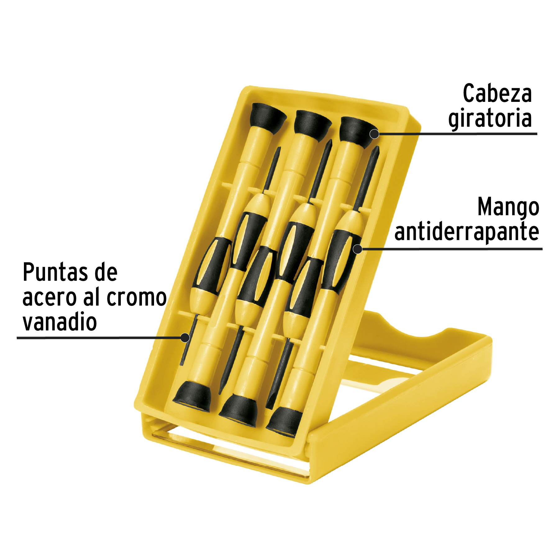 Juego con 6 desarmadores de precisión, PRETUL PRETUL