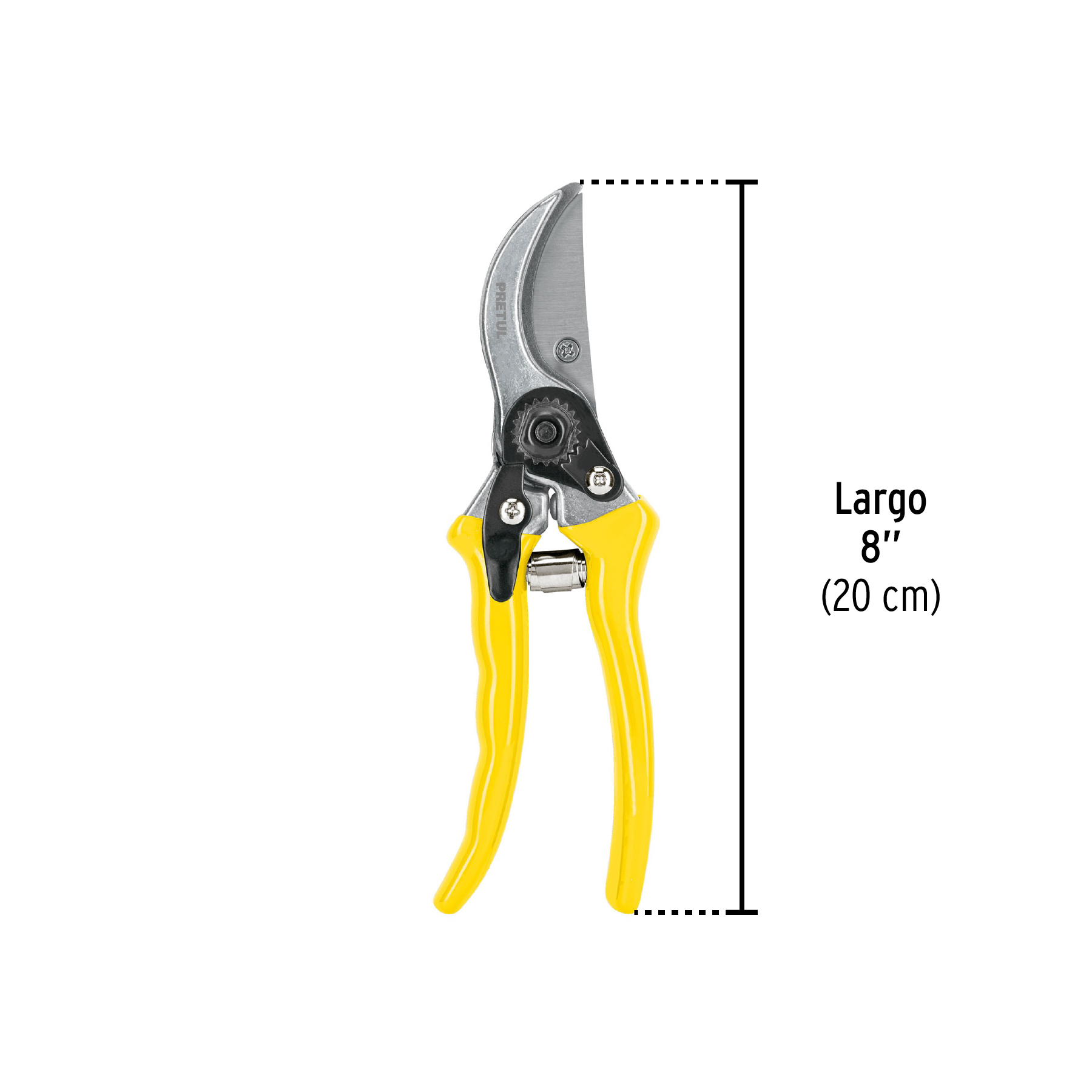 Tijera para poda 8" cuchilla de paso, PRETUL PRETUL